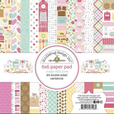 Doodlebug Made With Love Designpapier - Paper Pad